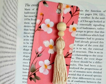 Floral Bookmark with Tassel, Cute Bookmark, Bookmark for Women, Pretty Bookmark, Book Lover