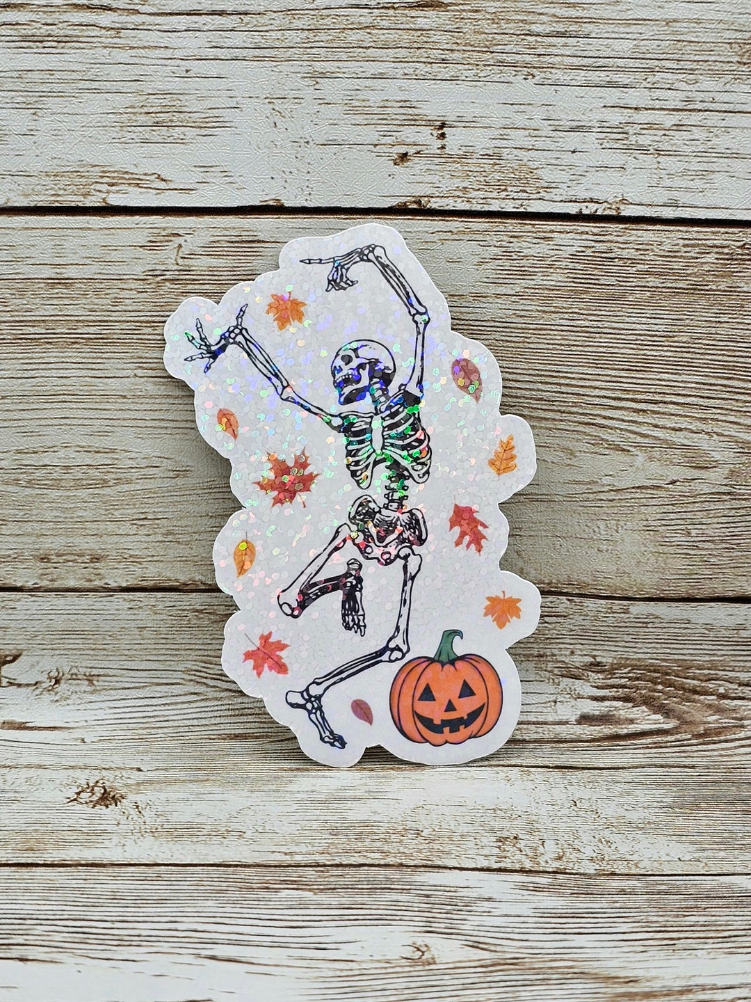Dancing Skeleton Sticker Spooky Sticker Halloween Sticker Etsy