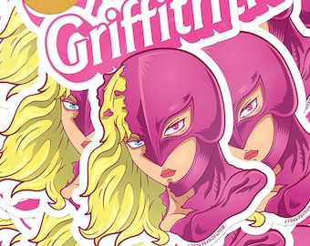 Malibu Hawk Head glossy Vinyl Aufkleber, Wasserflasche, Laptop, Telefon Aufkleber von HippieRefect