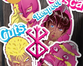 Malibu Berserk Band of The Hawk Glänzende Vinyl Aufkleber Set von AntonyRefect