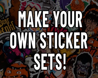 Machen Sie Ihr eigenes Aufkleber-Pack Glänzende Vinyl-Aufkleber von AntonyRefect