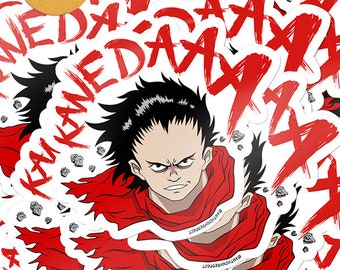 Neo Tokyo Capsule Gang Esper Tetsuo Glänzende Vinyl-Aufkleber von AntonyRefect