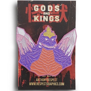 Kaiju Gods and Kings | SpaceGodzilla Vice Edition | Soft Enamel Pin by Respect