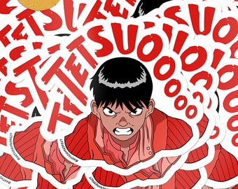 Neo Tokyo Capsule Gang Anführer Kaneda Glänzende Vinyl Aufkleber von AntonyRefect