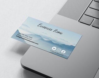 Business Card Template Instant Download Canva