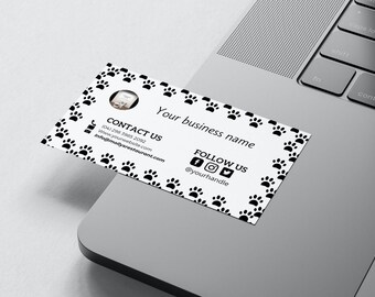 Business Card Template Instant Download Canva