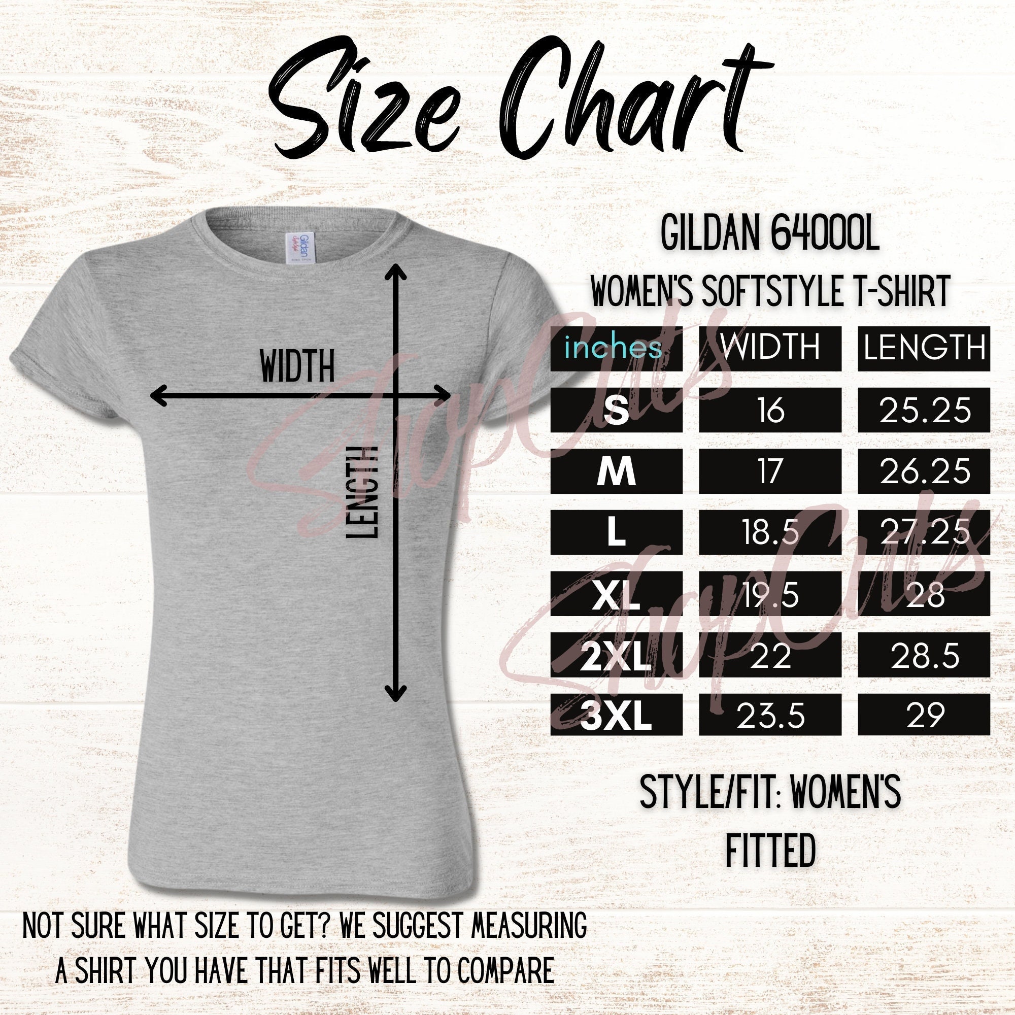 Gildan 64000 Black Unisex T-shirt Size Chart inches/cm, Gildan T-shirt  Mockup Sizing Chart, Digital Download Sizing Chart -  Denmark