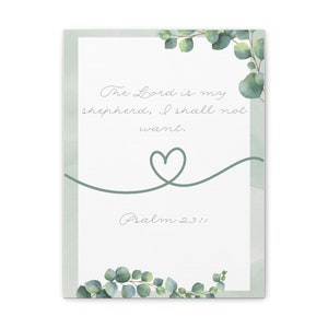 The Lord is My Shepherd Canvas Print