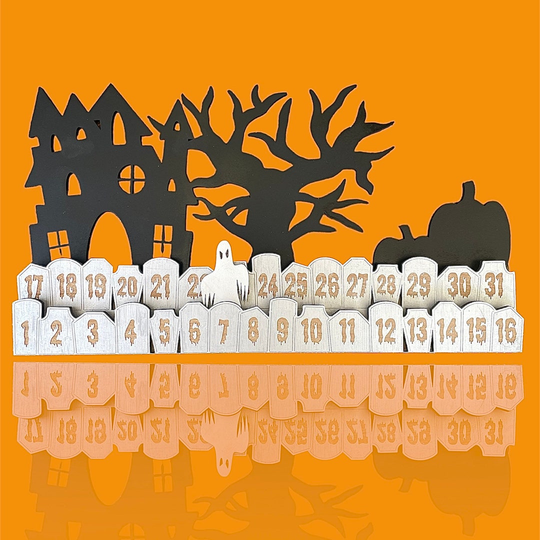 Halloween Countdown Calendar Halloween Decor Ready to Ship Etsy Halloween Countdown Calendar Halloween Decor Ready to Ship Etsy