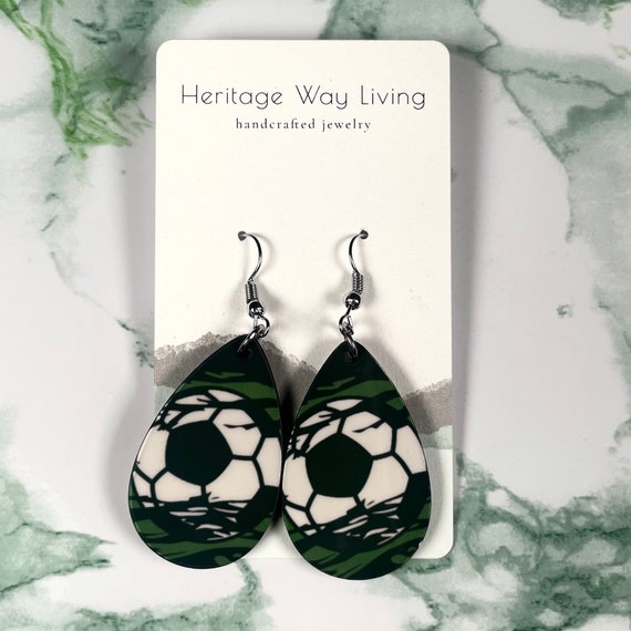 Soccer Earrings, Sports Earrings