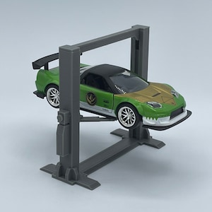 1/32 Scale Adjustable Two Post Car Lift Diecast For Dioramas Display
