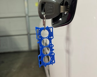 H22 Head Gasket Keychain Prelude Gift Key Ring Accessory