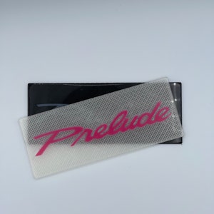 Two Color Honda Prelude 3D Printed Cup Holder Insert 4th Gen Logo
