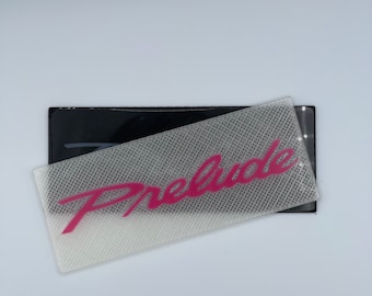 Two Color Honda Prelude 3D Printed Cup Holder Insert 4th Gen Logo