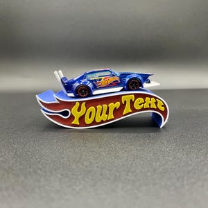 Custom Text Diecast Stand Display For 1/64 Scale Cars