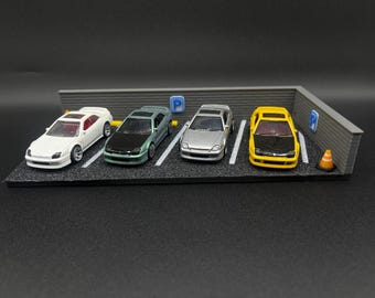 1/64 Scale Parking Lot Diorama V2 Diecast Display
