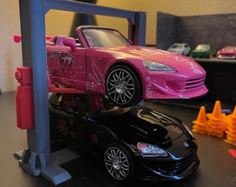 1/24 Skala verstellbare Zwei Post Car Lift Diecast Für Dioramen Display