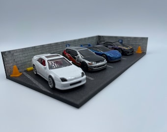1/64 Scale Parking Lot Diorama Diecast Display