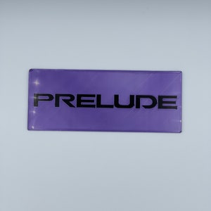 Two Color Honda Prelude 3D Printed Cup Holder Insert 5th Gen Logo