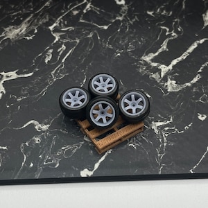 1/64 Scale Rays Volk TE37 Wheels For Wheels Swaps Customs