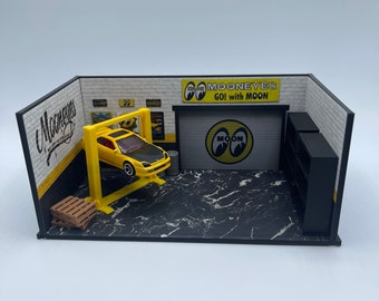 Mooneyes Garage Diorama Diecast 1/64 Scale Display
