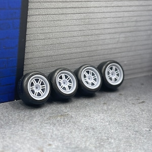 1/64 Scale Enkei RPF1 Wheels For Wheel Swaps Customs