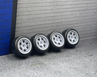1/64 Scale Enkei RPF1 Wheels For Wheel Swaps Customs