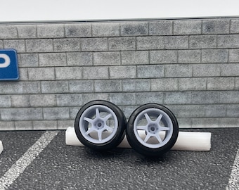 1/64 Scale SSR Type C Wheels For Diecast Wheel Swaps Customs