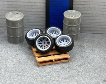 1/64 Scale BBS CH-R Wheels For Hotwheels Matchbox Mini GT For Wheel Swaps Customs