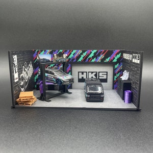 HKS Diorama Diecast 1/64 Scale Display