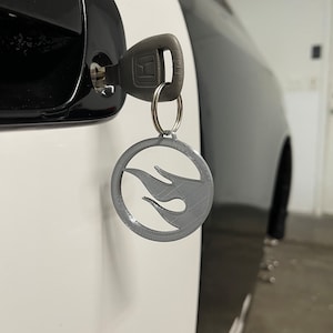 Hotwheels Flame Treasure Hunt Keychain