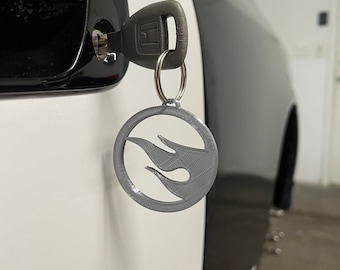 Hotwheels Flame Treasure Hunt Keychain