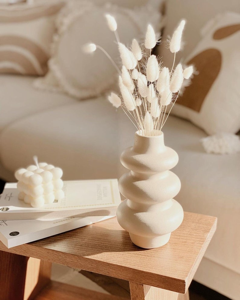 Minimalist macaroon vase, Large donut vase, Scandinavian style macaroon vase, Vase for home decoration, Souvenir, Gift vase