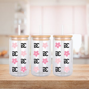 Cherry Blossom SVG, Washington DC SVG, Libby Glass Wrap SVG, 16 oz può birra Full Wrap SVG - SVG, PNG download digitale istantaneo