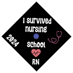 Afstuderen cap SVG, Grad Cap ontwerp SVG, verpleegschool SVG-PDF, SVG, PNG instant digitale download voor circuit