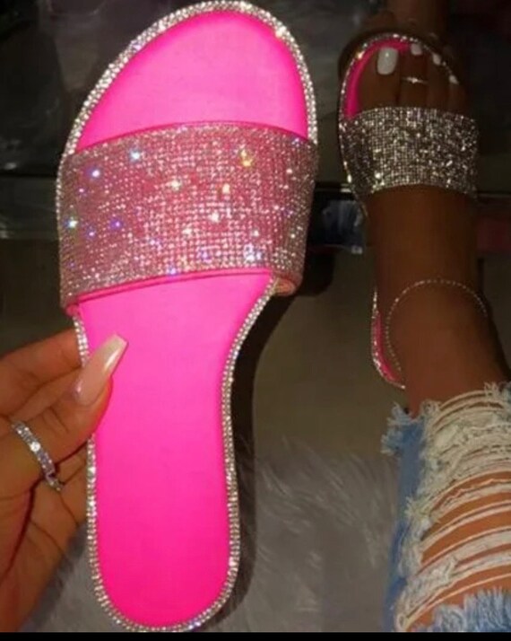 Pink diamond slides sale