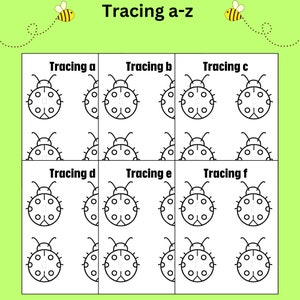 Alphabet Tracing Worksheet, Lowercase Tracing, Kindergarten Worksheet,Spring Activities,Preschool Worksheet,Homeschool Worksheet,Handwriting