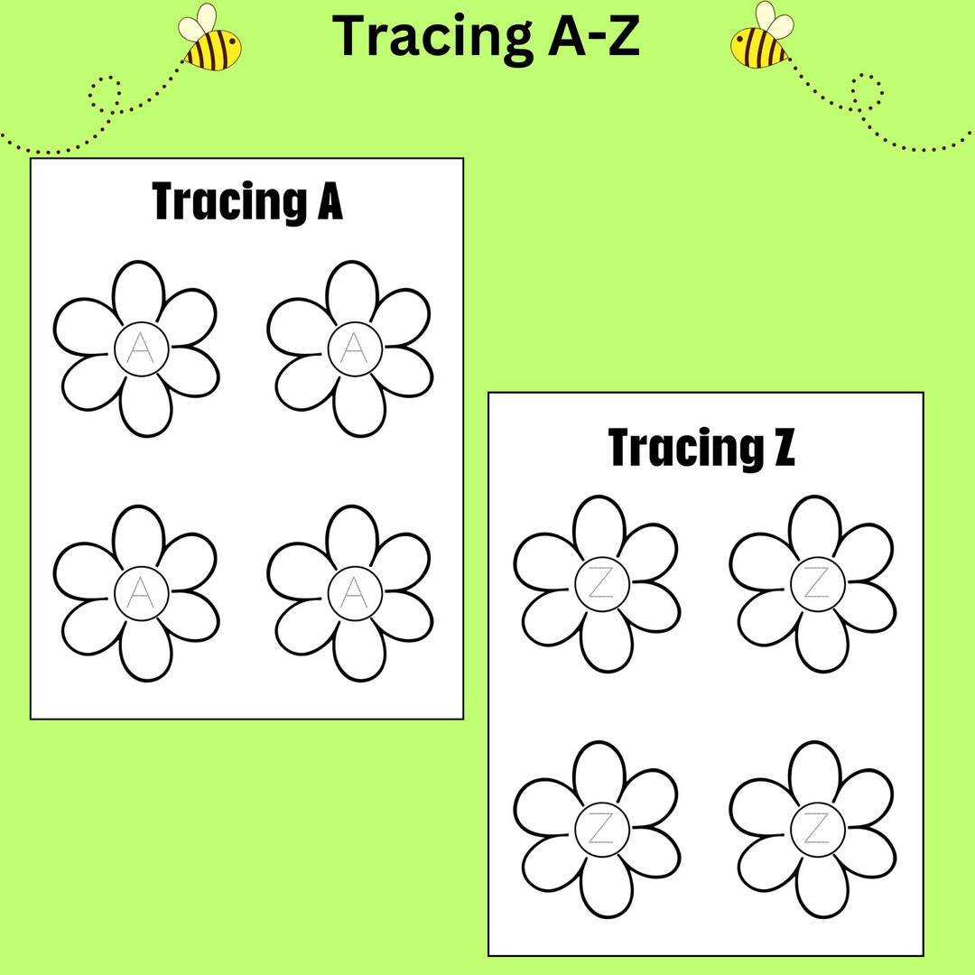 Spring Worksheets, Capital Alphabet Tracing, Kindergarten Worksheets ...