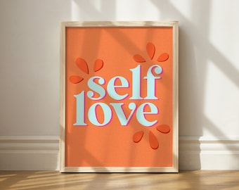 Self Love Print, Wall Art Printable, Deep Room Decor, Printable Wall Art, Self Care Wall Art, Quote Art, Manifest Wall Art, Love Yourself
