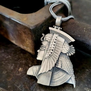 Cleopatra VII Thea Philopator Silver Pendant, Mythology Necklace for Women, Ancient Egyptian Jewelry, Unique Cleopatra Charm Gift for Women