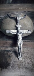 Crucifix Christ Jesus Necklace, 925k Sterling Silver Jewelry, Christian Mens Necklace, Faith Necklace Gift for Men and Women, Cross Necklace product logo