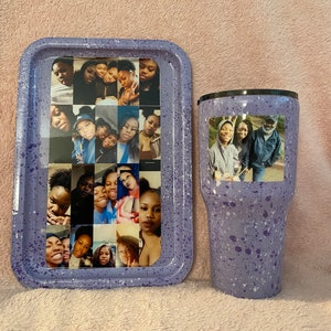 Custom Photo Rollin Tray & 32oz Tumbler set