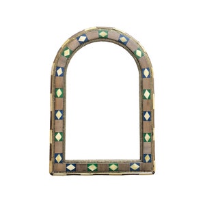 Arched Mirror multicolor of walnut wood Rectangular Shape Wall Hanging Glass Mirror Decorative Mirror Wall Trendy Mirror Mid Century Rustic