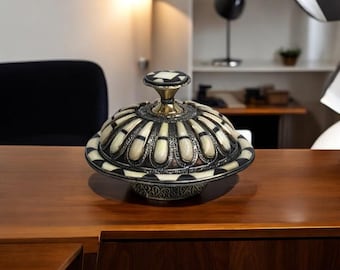 Decorative Copper Tagine Dish – Moroccan-Inspired Handcrafted Artisan Tableware, Unique Vintage Gift