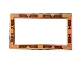 Specchio da parete in legno e resina – Dettagli in legno rustico antico, stile vintage decorativo realizzato a mano