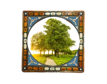 Wood & Resin Mirror Frame: Moroccan Handmade Decor custom photo frames to preserve artwork
