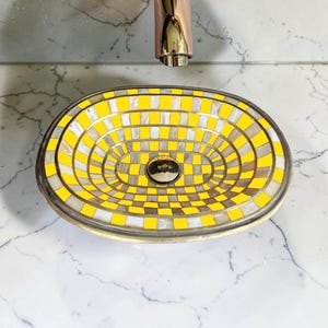 Luxury unique Brass Sink with Resin Interior – A Statement of Moroccan