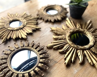 A Choice Of Burnished Gold Sunburst Mirrors