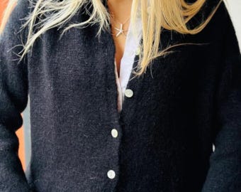 Mohair Mix Cardigan in Various Colours