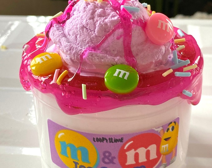 DIY, M&M Ice Cream Slime, DIY Slime, Sprinkles, Gift Ideas, Scented Slime, Cookies and Cream